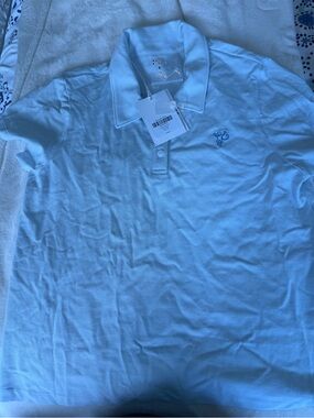 Women’s light blue roller rabbit polo